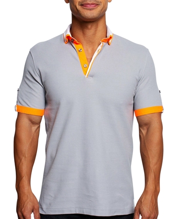 Discover Elegance and Comfort: Maceoo Mozart DC Grey Polo Shirt