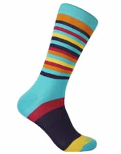 Bertigo Socks | Men Designer Socks | Brt7026 Aqua