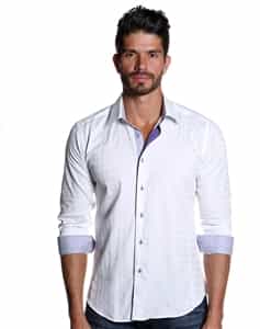 Man Sport Shirts: Jared Lang- long sleeve shirt cgy 1017