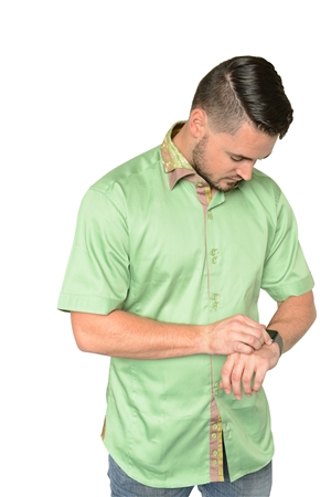 Mistral Short Sleeve Lycra Orlando Men - Green