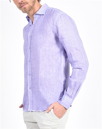 Solid Purple Linen Shirt|Eight-x Luxury Linen Shirt|Nextlevelcouture