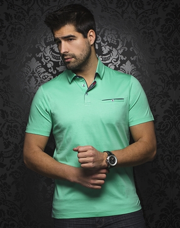 Modern-Classic Mint Green Polo | Au Noir Polo | Next Level Couture