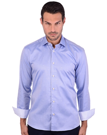 Soft Blue Men’s Designer Dress Shirt| Long Sleeve Men’s Dress Shirt ...