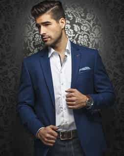 Designer Blue Jacket: Trendy Blue Blazer | Men Fashion Coats | Au Noir ...