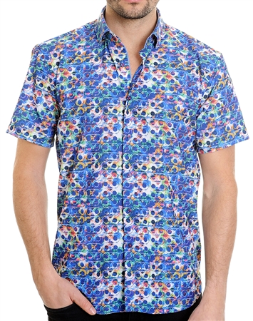 Mizumi Couture Short Sleeve Shirt Max Multi (W19)