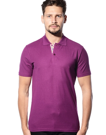 Shop Men Polo Trends- Plum Color Short Sleeve Polo | Next Level Couture