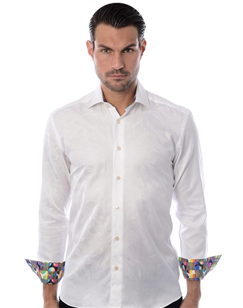 Sporty White Dress Shirt - Luxury Button Down | Business Casual Shirt ...